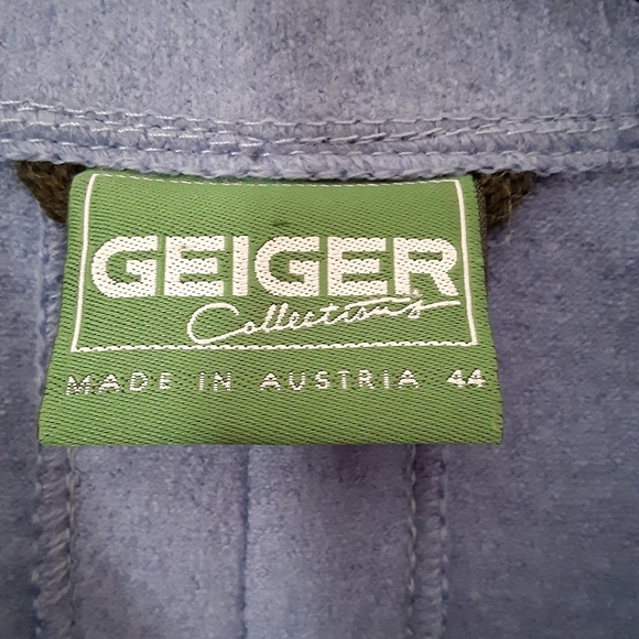 Geiger Collections Austria Loden Blue Jacket size 44 - Picture 3 of 4